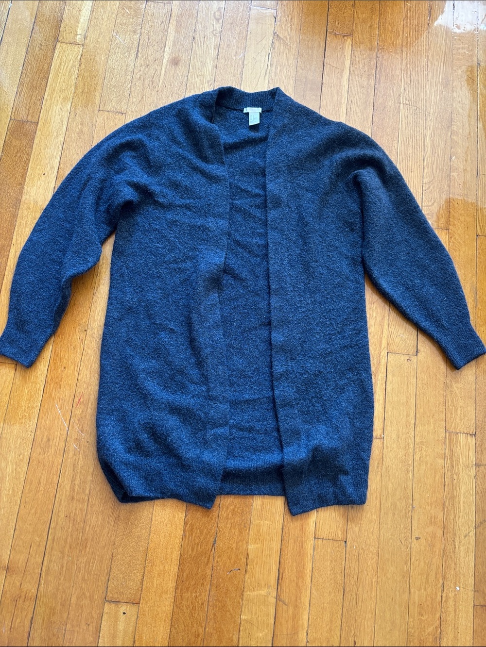WoMen's Open-Front Knit Sweater Cardigan - Navy
